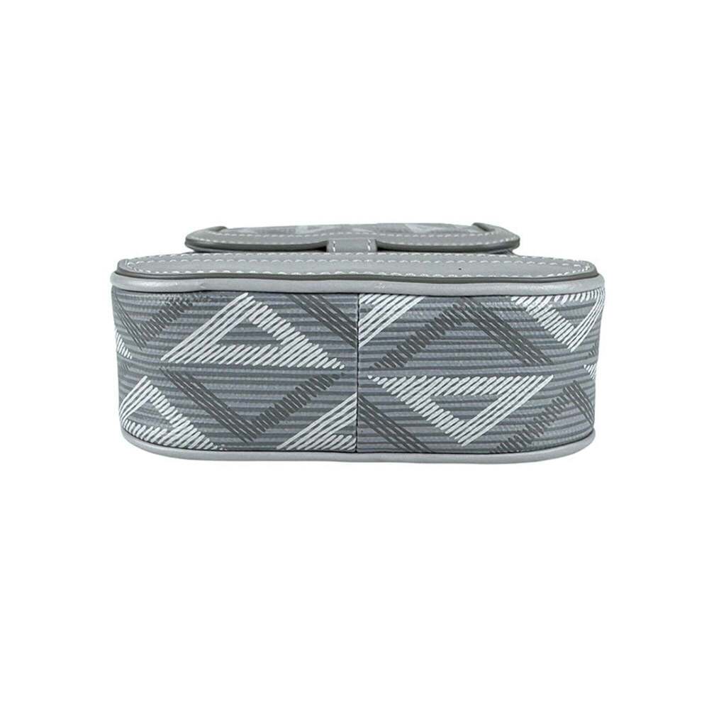 CHRISTIAN DIOR Gray Diamond Leather Shoulder Bag - Picture 4 of 12